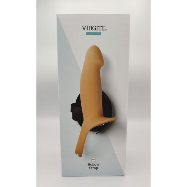 Dildo hueco con arnés ajustable H2 de Virgite - Imagen 4