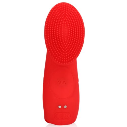 dedo vibrador texturizado loveline rojo 04