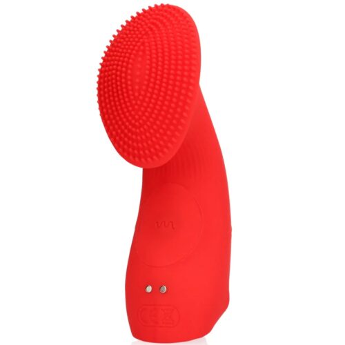 dedo vibrador texturizado loveline rojo 05