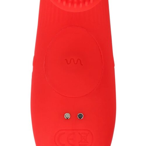 dedo vibrador texturizado loveline rojo 08