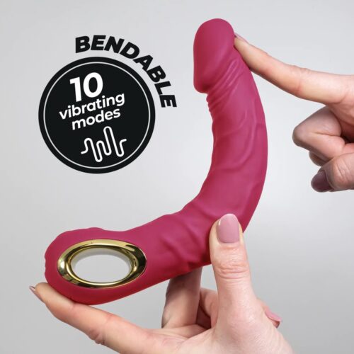 Magnus Bend - Vibrador realista flexible 15 magnus bend vibrador flexible realista rosa 07