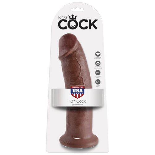 king cock pene de 10 color marron 1