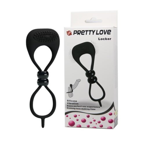 pretty love anillo vibrador locker color negro 6