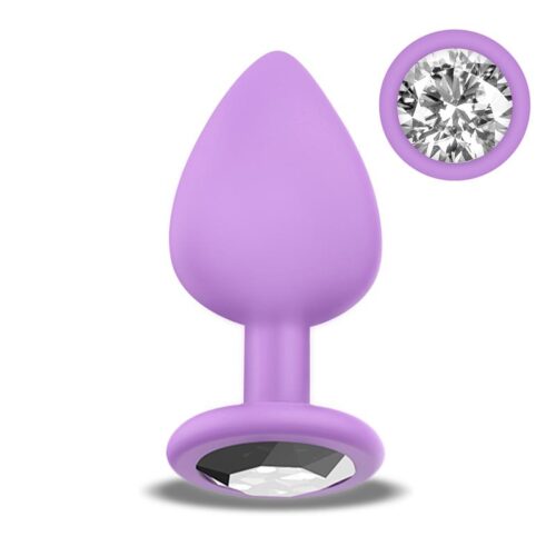 sparkly plug anal silicona talla s lilac 1