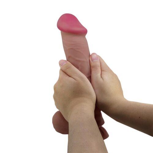 dildo realista piel deslizante retractil 26 cm 13