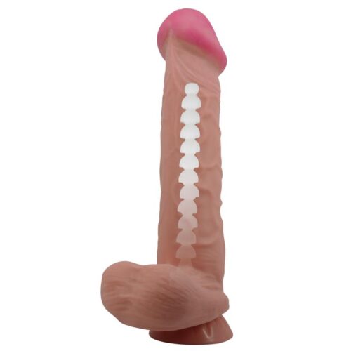 dildo realista piel deslizante retractil 26 cm 3