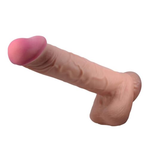 dildo realista piel deslizante retractil 26 cm 9