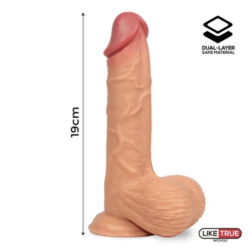 fentok dildo realista testiculos completos dual layer retractil 75 5