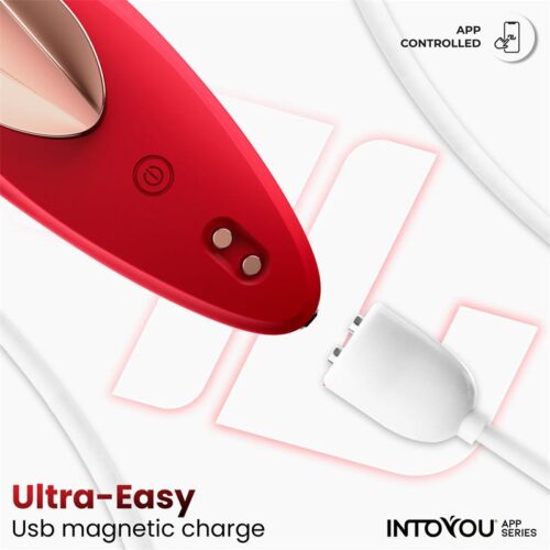 vibrador braguita app silicona rojo 7