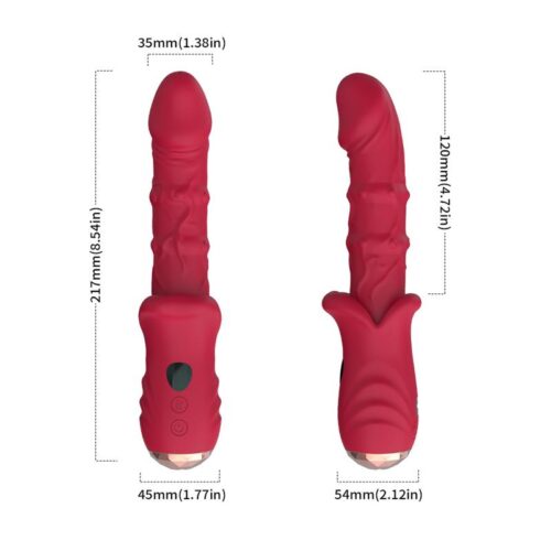 vibrador con movimiento vertical con pantalla digital 9