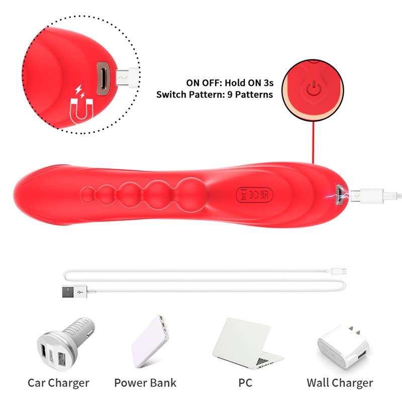 Vibrador Tickler con Cadena Anal 9 Vibrador Tickler con Cadena Anal - Imagen 9